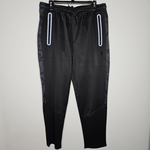 NWT Spyder Men's Black Activewear Pants Size Large - Picture 1 of 7